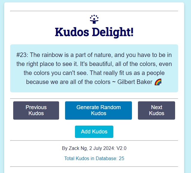 Kudos Generator