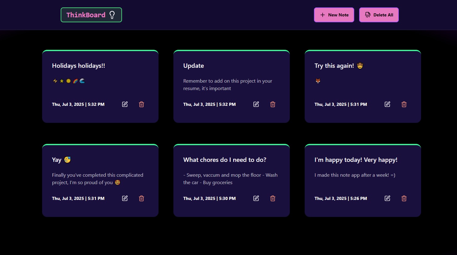 Mern ThinkBoard
