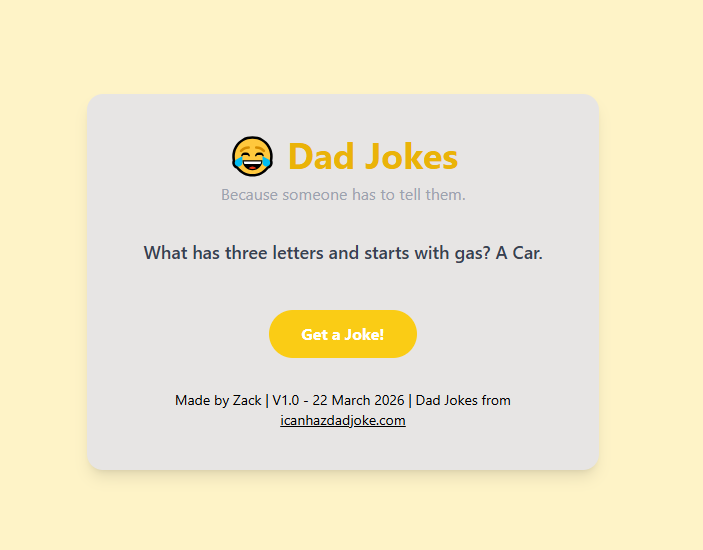 Dad Jokes Generator
