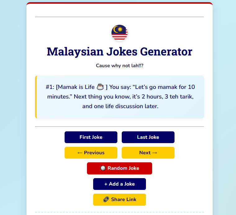 Malaysian Jokes App
