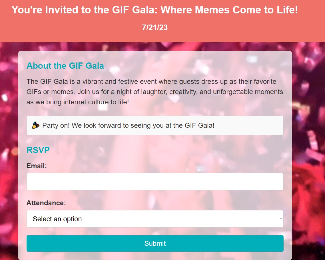 Gale Invite (Database)